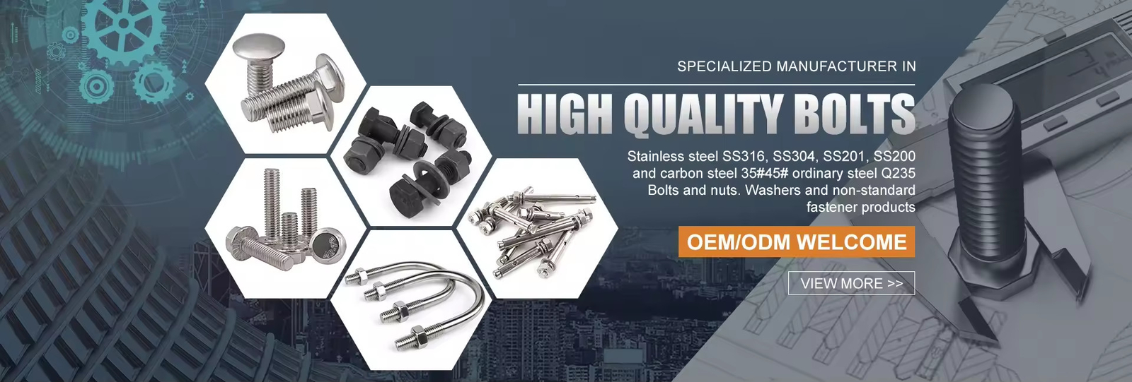 Steel Hex Nut Bolts