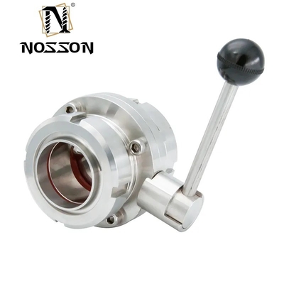 304 316L Sanitary Stainless Steel SMS 3a Dairy Union Set Type Butterfly Valve for Hygienic Applications and Affordable Prices