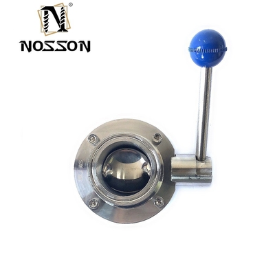 304 316L Sanitary Stainless Steel SMS 3a Dairy Union Set Type Butterfly Valve for Hygienic Applications and Affordable Prices