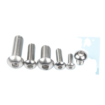 304 Stainless Steel Hexagonal Chamfer Corrosion Resistance Furniture Socket Screws and Bolts with ROUND Head DIN Standard