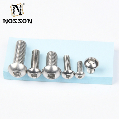 INCH Measurement System Stainless Steel Furniture Screw Nuts Hexagonal Flat Head Screws Allen Bolts M5 M6 M8 with ZINC Finish