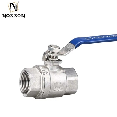 Customizable Port Size 1/2&quot; 4&quot; SS High Pressure 1PC Hexagonal Thread 2000wog Ball Valve for Food and Beverage Industry