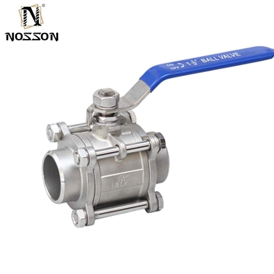 Stainless Steel Ball Valve 2 3 4 Inch NPT Thread Female 3 Piece Full Port Manual Operation ISO9001 Certified Nonstandard