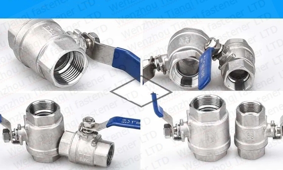 Stainless Steel Ball Valve 2 3 4 Inch NPT Thread Female 3 Piece Full Port Manual Operation ISO9001 Certified Nonstandard