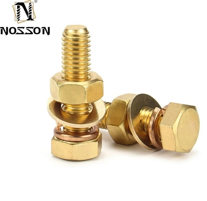 INCH Measurement System Brass/cooper Hex Bolt m3 m4 m5 m6 m8 m10 m12 m14 m16 m20 with ANSI Standard