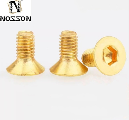 ANSI/ASME Standard Zinc Plated Flat Head Socket Screws and Brass Countersunk Head Screws for Electrical Installations