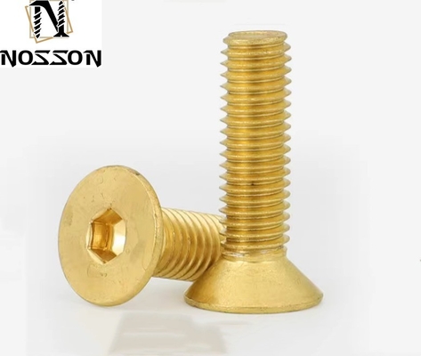 ANSI/ASME Standard Zinc Plated Flat Head Socket Screws and Brass Countersunk Head Screws for Electrical Installations