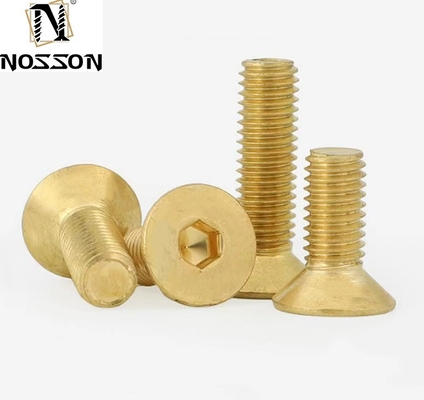 ANSI/ASME Standard Zinc Plated Flat Head Socket Screws and Brass Countersunk Head Screws for Electrical Installations