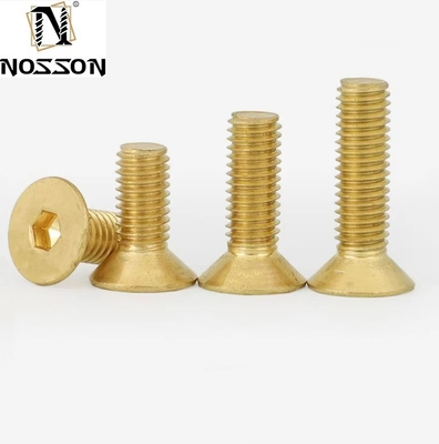 ANSI/ASME Standard Zinc Plated Flat Head Socket Screws and Brass Countersunk Head Screws for Electrical Installations
