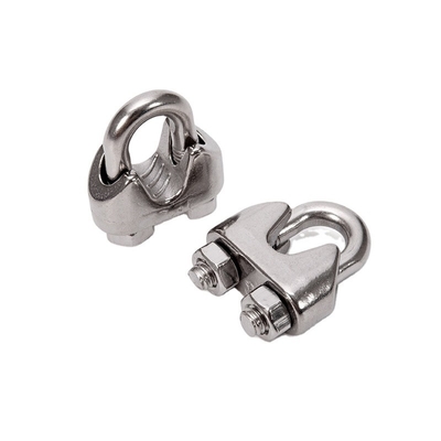 Customized Metric Measurement System M2-M50 Marine Grade 304 Stainless Steel Wire Rope Cable Clip Clamp