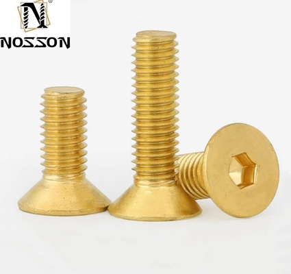 ANSI/ASME Standard Zinc Plated Flat Head Socket Screws and Brass Countersunk Head Screws for Electrical Installations