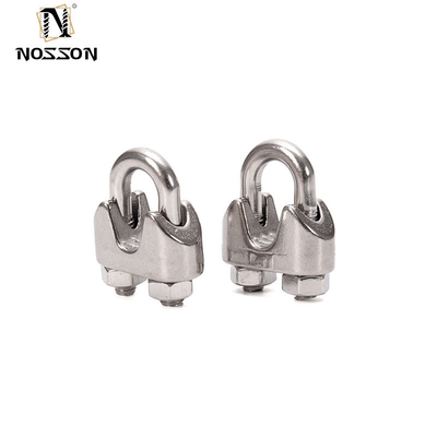 Metric 304/316 Stainless Steel Wire Rope Clamp U Bolt Wire Rope Clip for Pipe Clamps Type Double Pipe Clamps in General Industry ZINC Finish