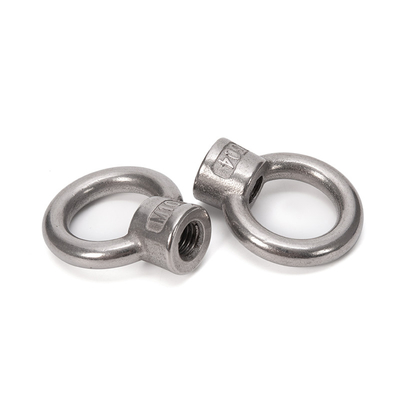 SS314 Stainless Steel Eye Nut M6 Lifting JIS1169 Screw Hook with Grade A4-80 Polished Finish Standard DIN