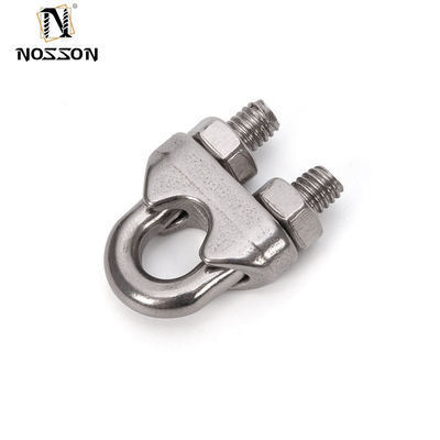 Customized 10mm Metric Size DIN 741 Forged Wire Rope Clamp for Polished Stainless Steel Marine Rigging Assemblies in General Industry