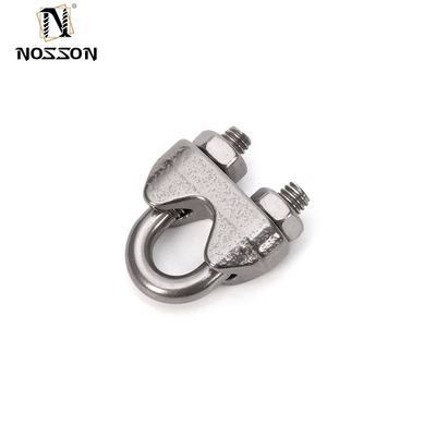 Customized 10mm Metric Size DIN 741 Forged Wire Rope Clamp for Polished Stainless Steel Marine Rigging Assemblies in General Industry
