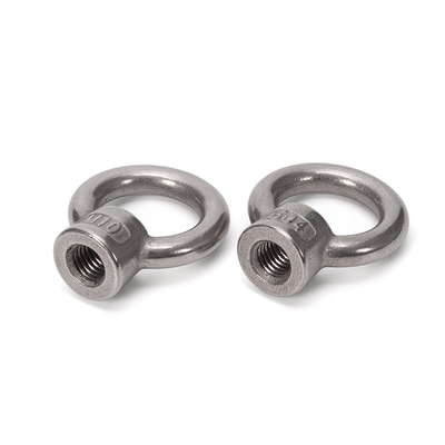 SS314 Stainless Steel Eye Nut M6 Lifting JIS1169 Screw Hook with Grade A4-80 Polished Finish Standard DIN
