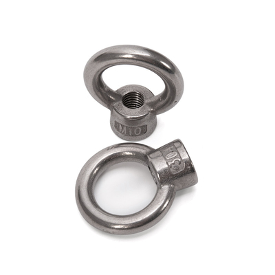 Stainless Steel 304 Forged Ring Shape Eye Nut Galvanized Polish M8 M27 Lifting Sizes M10 M12 M14 M16 M18 M20 M24 M27 A2-70 Grade