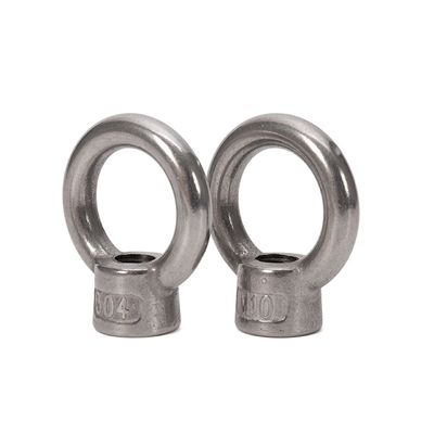 Stainless Steel 304 Forged Ring Shape Eye Nut Galvanized Polish M8 M27 Lifting Sizes M10 M12 M14 M16 M18 M20 M24 M27 A2-70 Grade