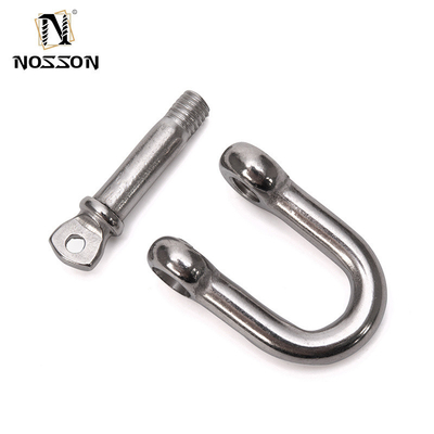 Bolt Type DEE SHACKLES Technology 304 316 Stainless Steel Captive Screw Pin Wide D Shackles Precision Casting