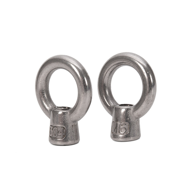 Stainless Steel 304 Forged Ring Shape Eye Nut Galvanized Polish M8 M27 Lifting Sizes M10 M12 M14 M16 M18 M20 M24 M27 A2-70 Grade