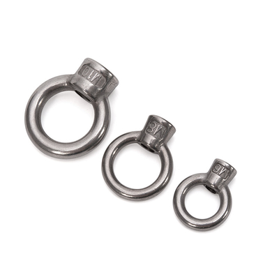Stainless Steel 304 Forged Ring Shape Eye Nut Galvanized Polish M8 M27 Lifting Sizes M10 M12 M14 M16 M18 M20 M24 M27 A2-70 Grade