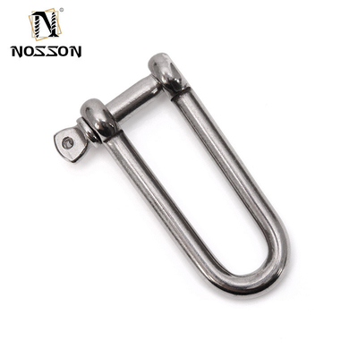 High Polished Surface Stainless Steel Long Dee Shackle for Metric Measurement System in Rigging Hardware