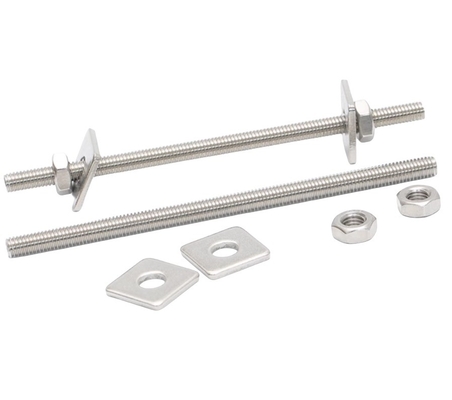 Extended Double Head Bolt Threaded Rod System of Measurement Stainless Steel Wall Threading Screw and Nut Set M6 M8 M16