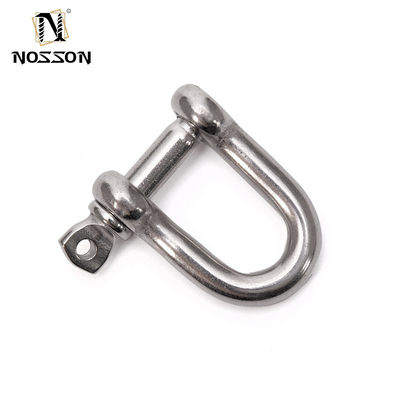 High Polished Surface Stainless Steel Long Dee Shackle for Metric Measurement System in Rigging Hardware
