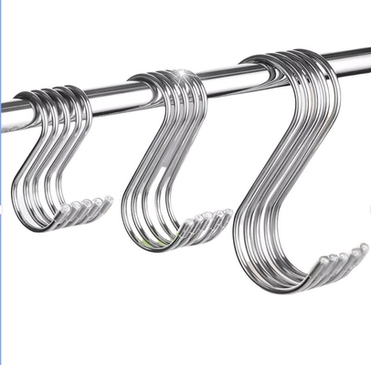 Metric Blue Anodized S Shaped Metal Hooks for Kitchen Cabinet Display m1.6 m2 m2.5 m3 m4 m5 m6 m8 m10 m12 m14 m16 m20