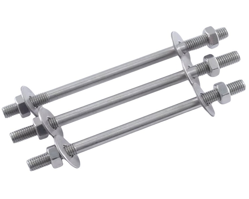 Extended Double Head Bolt Threaded Rod System of Measurement Stainless Steel Wall Threading Screw and Nut Set M6 M8 M16