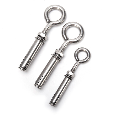 M6 M8 M10 M12 M14 M16 M20 Round Head Style Stainless Steel 304 Hardware Fitting Fine Pitch Hook with Nut Eye Bolt