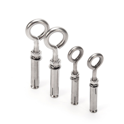 M6 M8 M10 M12 M14 M16 M20 Round Head Style Stainless Steel 304 Hardware Fitting Fine Pitch Hook with Nut Eye Bolt