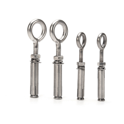 M6 M8 M10 M12 M14 M16 M20 Round Head Style Stainless Steel 304 Hardware Fitting Fine Pitch Hook with Nut Eye Bolt