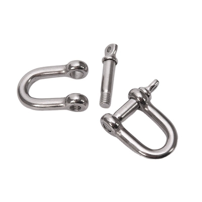 Silver Bow Shackle High Polished Stainless Steel Snap Shackle with Precision Casting Technology