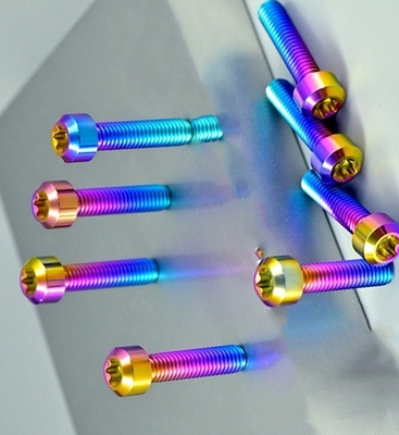 Direct Supply of GR5 Titanium Alloy Bolts and Screws for Motorcycle Customization in INCH Measurement ISO Standard
