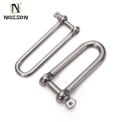 Precision Casting Technology Stainless Steel Long Type Lifting Dee Screw Pin Ss304 Or Ss316 D Shackle with Bow Design