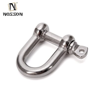 Precision Casting Technology Stainless Steel Long Type Lifting Dee Screw Pin Ss304 Or Ss316 D Shackle with Bow Design