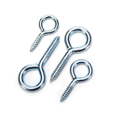 JIS Standard M1.6 M2 M2.5 M3 M4 M5 M6 M8 M10 M12 M14 M16 M20 Special Triangle Shape Eye Hook Screw with ZINC Finish and Open Eyes
