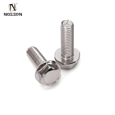 Sliver ZINC Finish SUS304 316 Hex Flange Head Bolts M5 M6 M8 M10 M12 M14 M16 M20 DIN ISO Coarse Fine Thread Pitch Grade 304/316