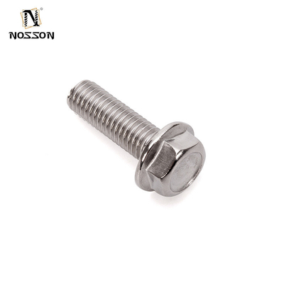 Grade A2-70/A4-80 Stainless Steel Hex Flange Bolt M6 M7 M8 M10 M12 M14 M24 for Heavy Machinery and Construction Projects