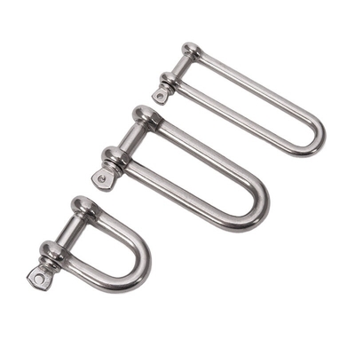 Metric Stainless Steel Long D Forged Screw Pin Anchor Shackle for Corrosion Resistant Performance