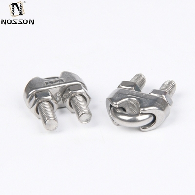 Customized Support OEM M6 Stainless Steel Wire Rope Cable Clip Clamp U Bolt Saddle Fastener for Metric Measurement System