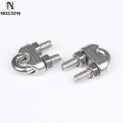 Customized Support OEM M6 Stainless Steel Wire Rope Cable Clip Clamp U Bolt Saddle Fastener for Metric Measurement System