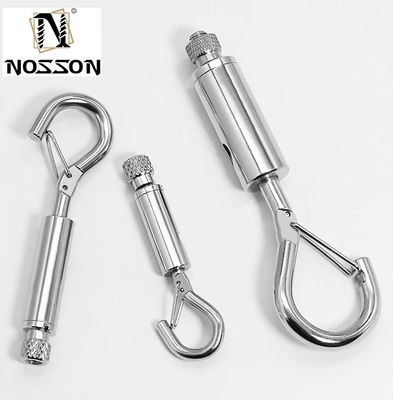 Electrolytic Treatment 8mm-50mm Stainless Steel Double End Bolt Snap Hook Carabiner for Dog Leash Scuba Accessories