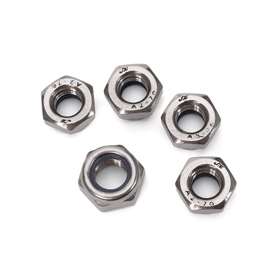 Metric Measurement System DIN985 Stainless Steel A2 A4 M6 Zinc Plated Hex Nylon Insert Lock Nuts for General Industry