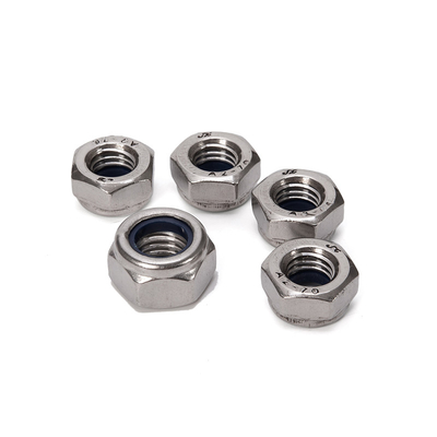Metric Measurement System DIN985 Stainless Steel A2 A4 M6 Zinc Plated Hex Nylon Insert Lock Nuts for General Industry