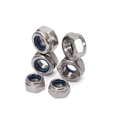 Metric Measurement System DIN985 Stainless Steel A2 A4 M6 Zinc Plated Hex Nylon Insert Lock Nuts for General Industry