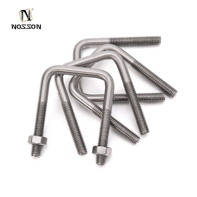 Galvanized Round Bend U Bolt for M3 M4 M5 M6 M8 M10 M12 M16 M20 in Plain Finish according to JIS Standard