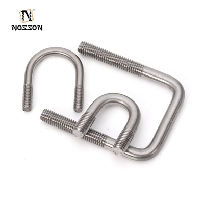 Galvanized Round Bend U Bolt for M3 M4 M5 M6 M8 M10 M12 M16 M20 in Plain Finish according to JIS Standard