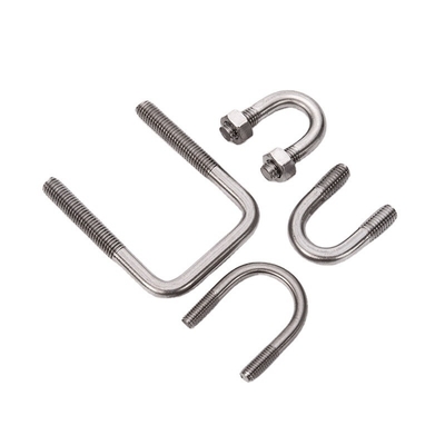 ZINC Finish Stainless Steel U Bolt With Nuts for U Thread Bracket Shaped Structure Fixing Long Lasting